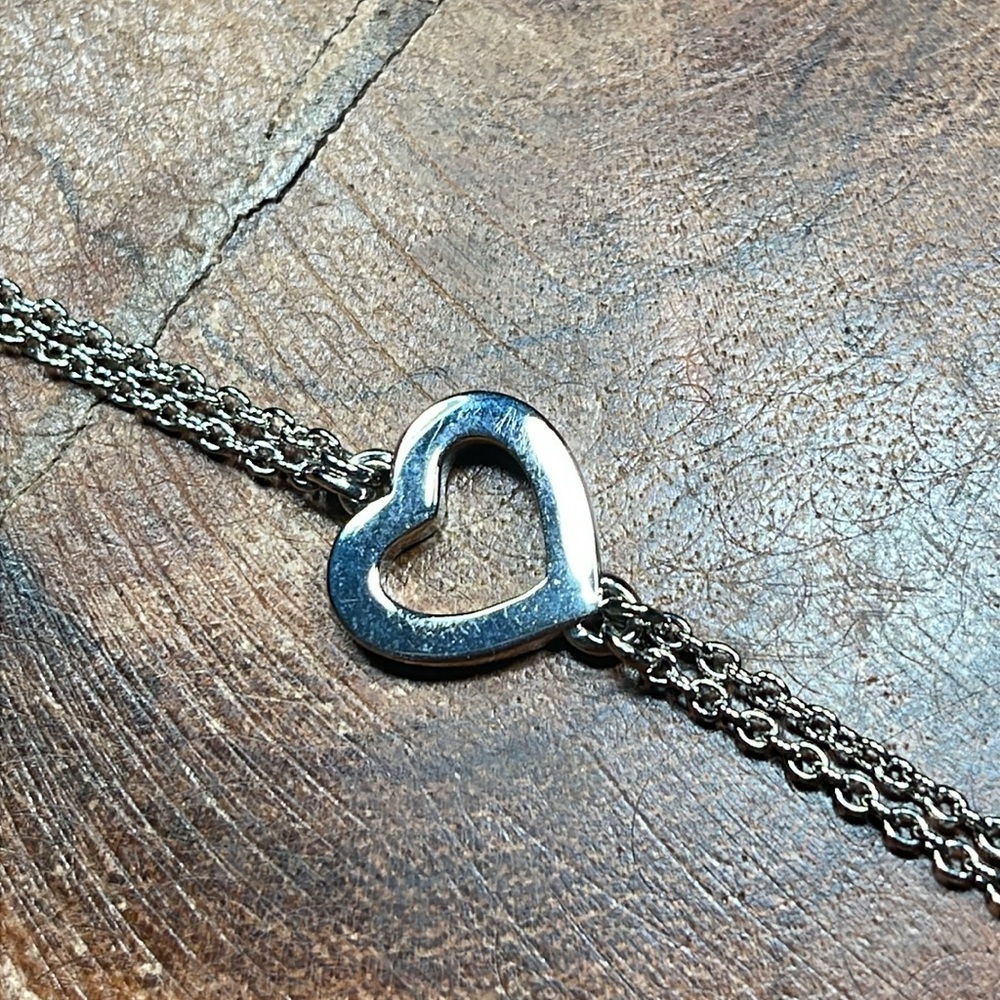 RARE COACH OPEN HEART DOUBLE STRAND BRACELET - Picture 7 of 7